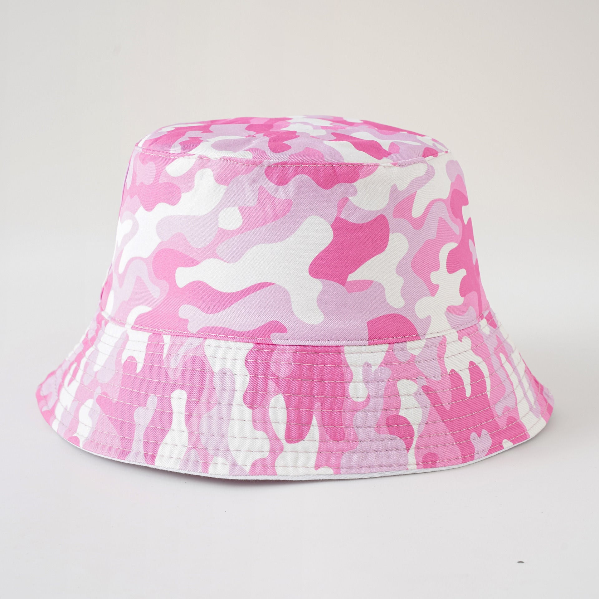 Double-sided fisherman hat new summer sun hat women's casual fashion trendy foldable camouflage pot hat Doba